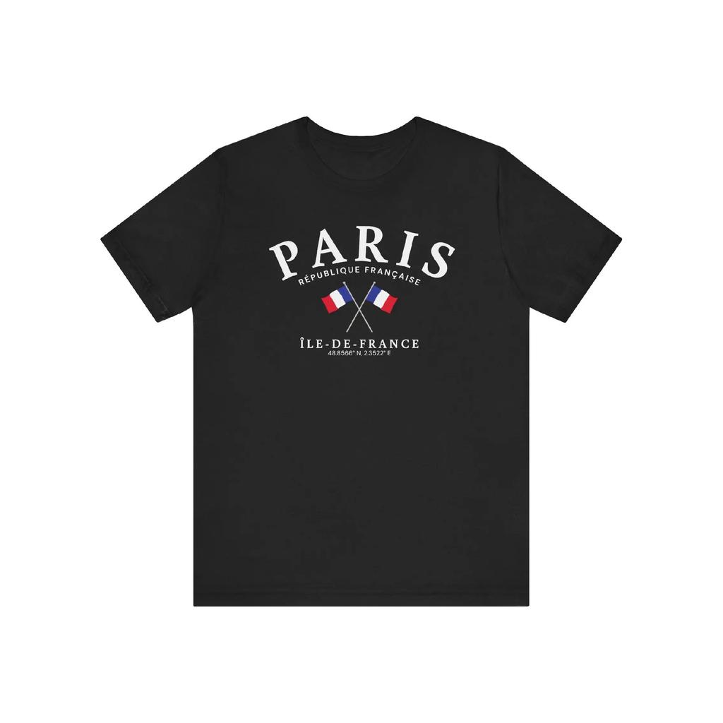 2026 Heiße Verkäufe Paris Frankreich Baumwoll-T-Shirt Herren und Damen Sommer Baumwollkleidung Harajuku Mode Rundhals Kurzarm Oberteil