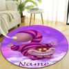 Personalized C-Cheshire cat Round Chair Office Rug - Perfect for Mat, Office Chair & More - Ideal Gift for Birthdays and Holidays