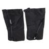 1 Pair Leg Gaiters Multifunctional Waterproof Prevent Slip Durable Adjustable Snow Boot Gaiters for Outdoor Hiking Black L