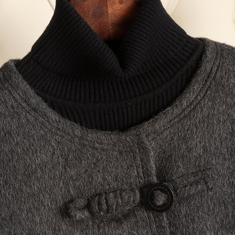 Double-sided Cashmere Coat for Women's Spring and Autumn New Short Short Woolen Coat for Women