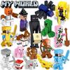 Minecraft Dark Battle Sword Outpost World Minifigures Building Blocks Educational Toy for Kids