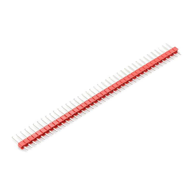 Colorful Single Row Straight Pin Header 2.54mm Pitch 1×40P Electronic Connector 100pcs Lot