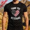 Thank You Veterans Patriotic Shirt American Flag Heart Printed Tshirt Memorial Day 2026 TShirt Men Women Crewneck Cotton Tee