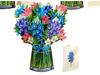3D Pop-up Mother's Day Greeting Card with Hand-held Flowers