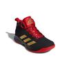 adidas Cross Em Up 5 Breathable Mid Top Vintage Basketball Shoes Black Red Gold Kids' FZ1475