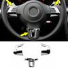 ABS Chrome Car Steering Wheel Cover for Golf 6 MK6 MK5 with Sequin Trim