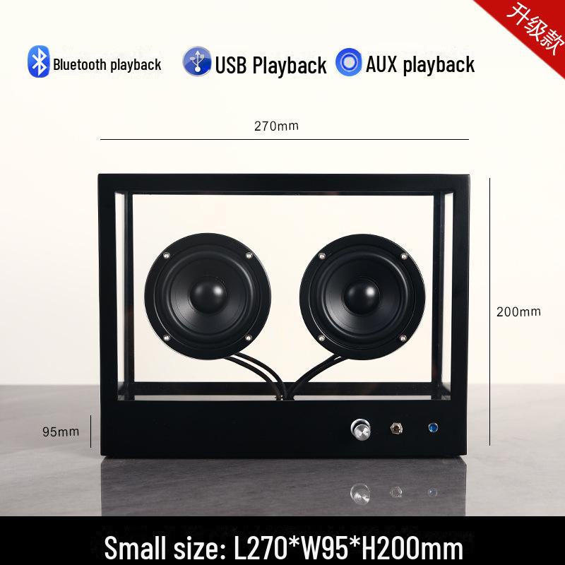 

Ретро-скандинавский прозрачный Bluetooth-динамик: Креативный сабвуфер для гостиной или декора рабочего стола.