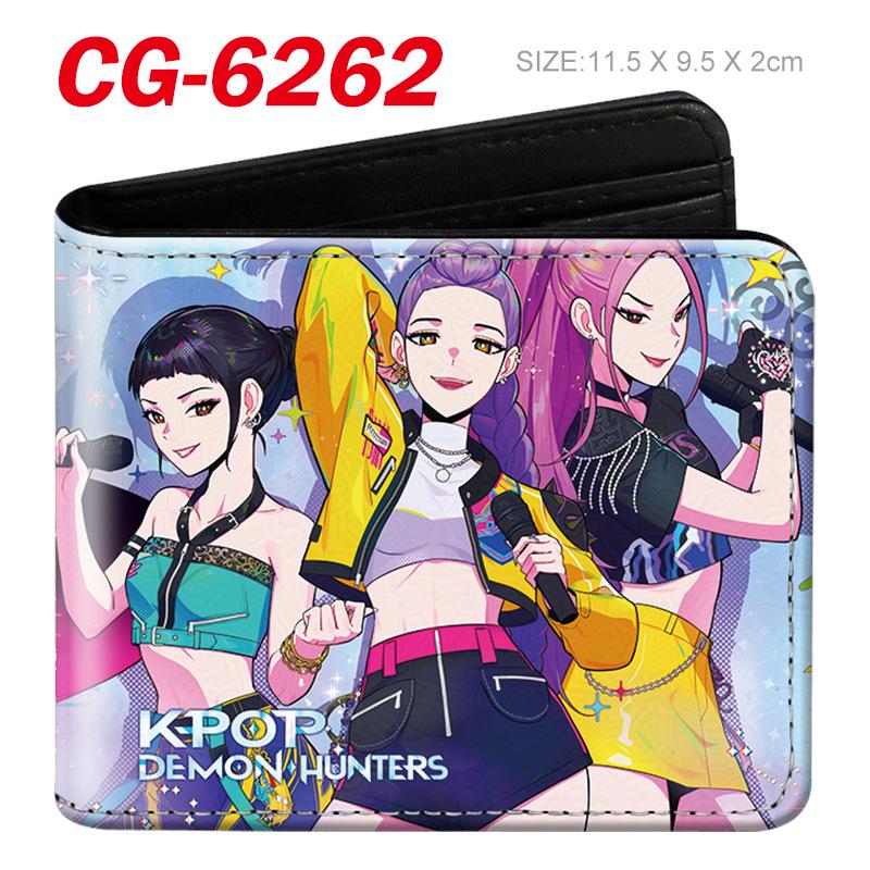 K-Pop Demon Hunter Girl Group 3D-geprägte Anime-Geldbörse für Schüler und Fans