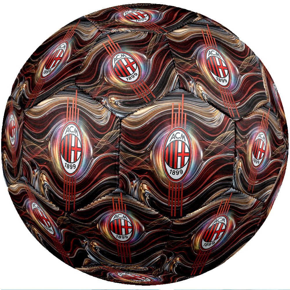 AC Milan Theme Soccer Ball Size 5 Soccer Ball Soft Touch Professional Training Football for Outdoor Sports