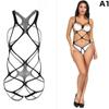 Dámské síťované přiléhavé síťované body Sexy spodní prádlo Spodní prádlo Krajka Transparentní Jednodílné tělové punčochy Kombinézy Punčochy Uniforma