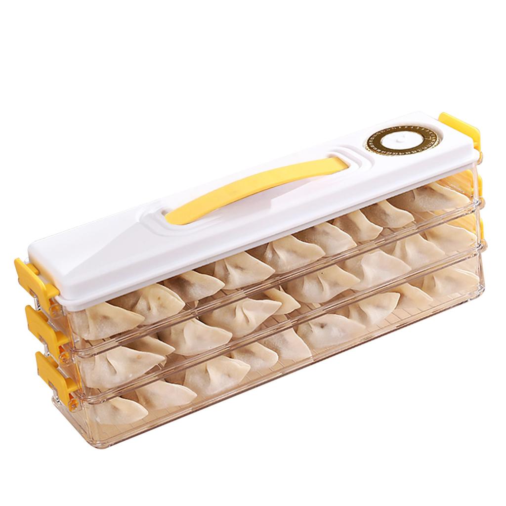 Dumpling Storage Container Food Grade Plastic Refrigerator Dumpling Storage Box for Home