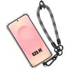 Coque pour Samsung Galaxy S25 FE, Silicone Antichoc Transparente Protection avec Bracelet Amovible