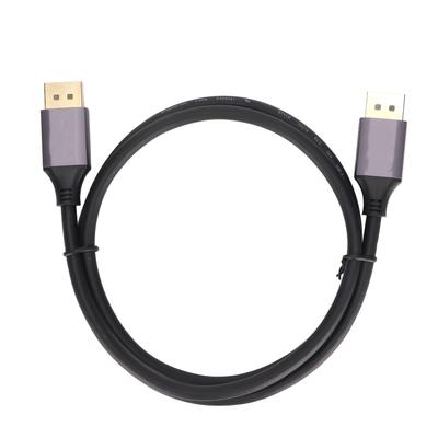 DisplayPort Cable 8K 60HZ 4K 144HZ DP1.4 30AWG OD6.0mm Bidirectional Transmission Cable1m