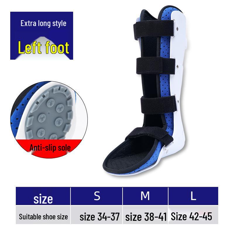 Long-Style Ankle Joint Fixation Brace for Lower Limb, Metatarsal, Tibia, and Foot Drop Correction
