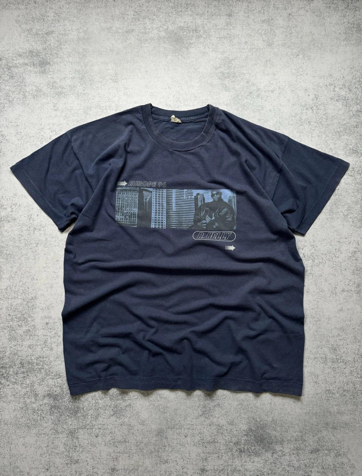 

Vintage R. Kelly European Tour Rap Hip Hop T-shirt Single Stitch 90s Mens Size L 3XL