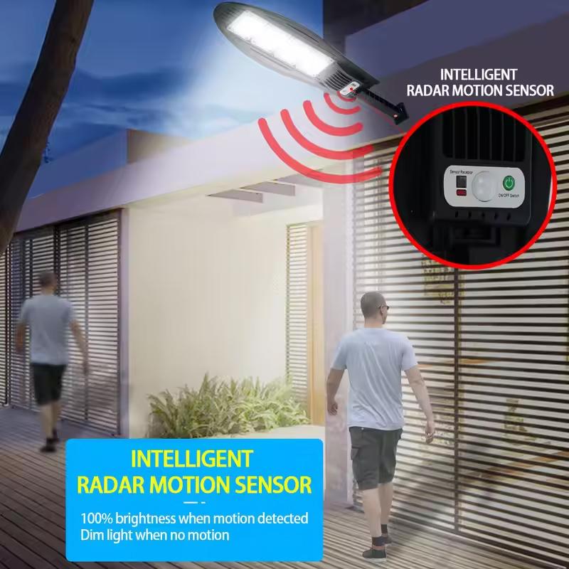 168LED Outdoor Solar Lights With Smart Motion Sensor Solar Street Lamp Waterproof Yard Garden Street Sunlights