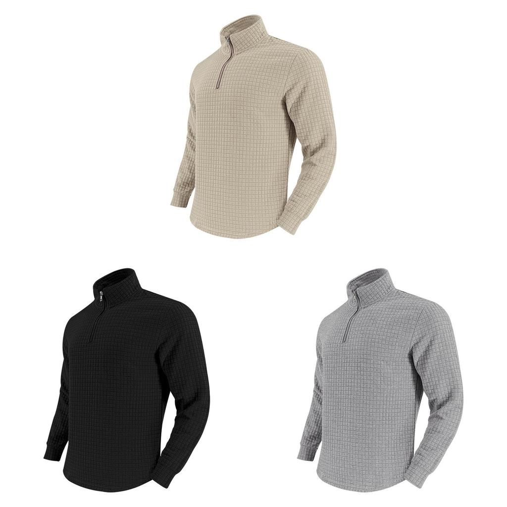 Amerikanischer Vintage Langarm Herren Hoodie Mit Reißverschluss Und Karomuster Für Lässige Herbstkleidung