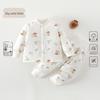Unisex Baby Quilted Cotton Padded Jacket & Innerwear Set - Thickened Winter Coat (120g)