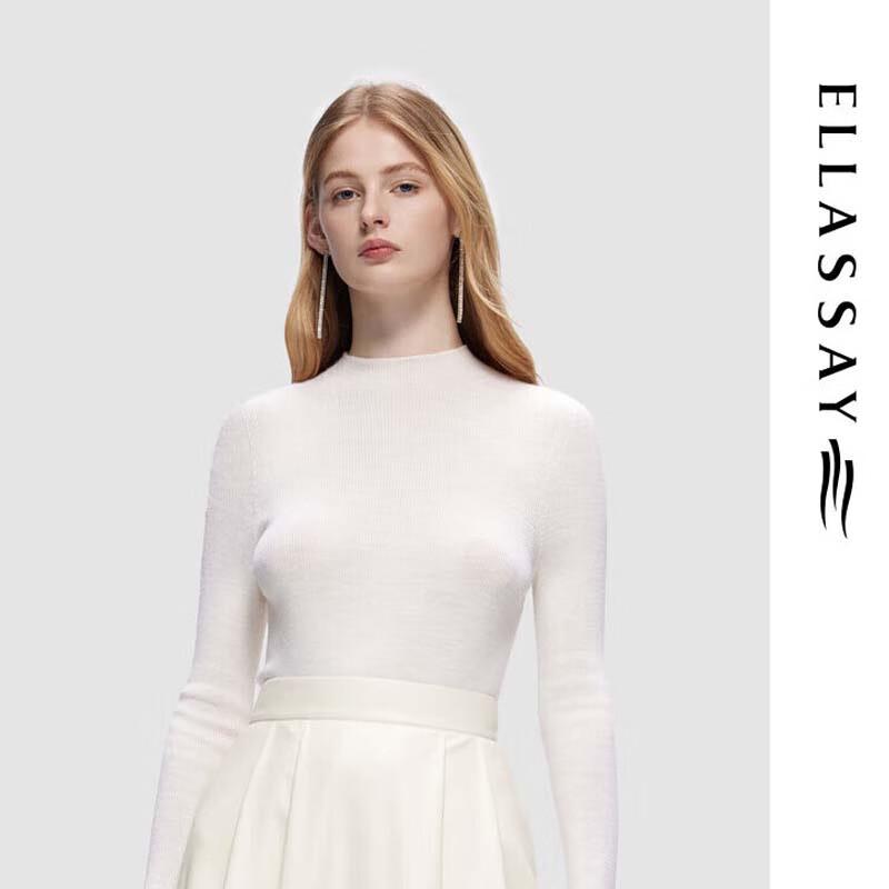 ELLASSAY Women's Wool Slim-Fit Knit Sweater