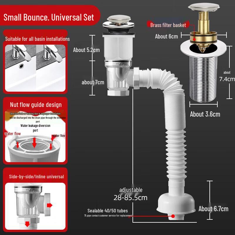 Shuopu Pop-Up Basin Drain Kit