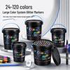 80-Color Glitter Marker Pen Set with Soft Tips for Students & Art Projects, Ideal for Dreamy Doodling & Creative Journaling