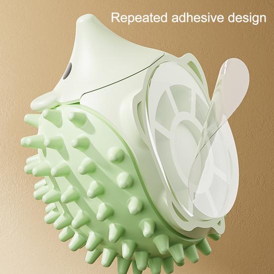Hedgehog Face Scratcher Cat Toy with Catnip Ball Anxiety Relief Indoor Cats Catnip Stick-on Wall Toy Interactive Teething Boredom Entertainment Toy