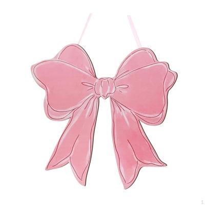 Ornement Plaque Nœud Rose pour Décoration Intérieure Familiale Accessoire Panneau Mural Extérieur