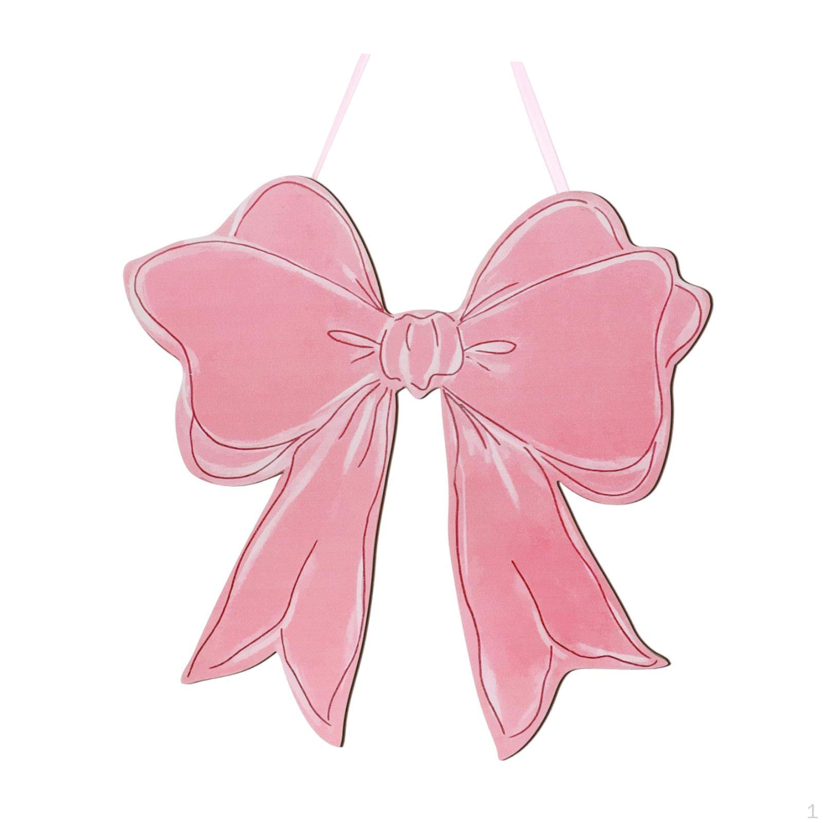 

Розовый бант, декоративная табличка, украшение для дома, семейный, уличный, настенный знак, аксессуар