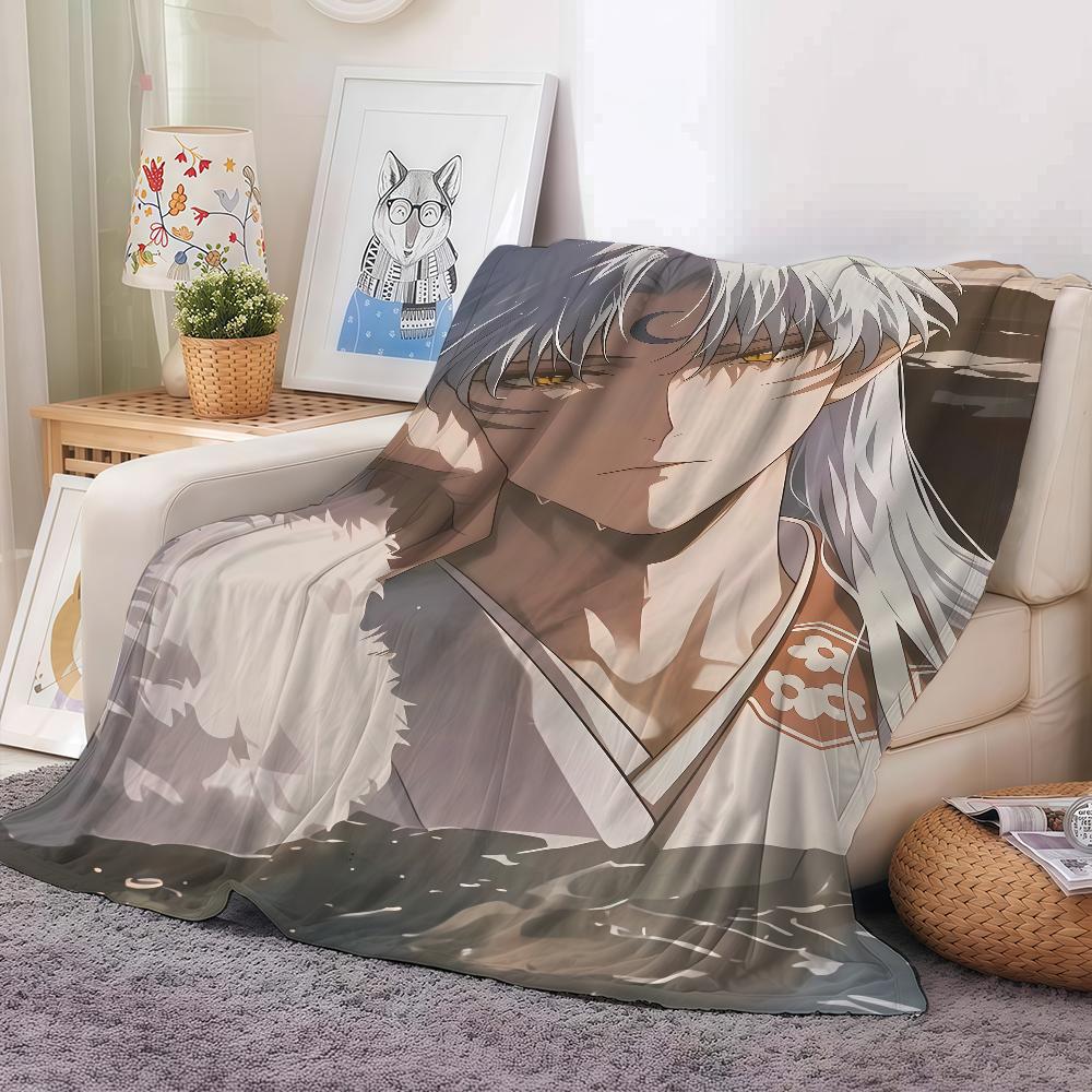 

Классическое Аниме И-Инуяша Сессёмару Одеяло Теплое И Мягкое Подходит Для Спальни Гостиной Дивана Кровати Офиса Путешествий Кемпинга 30x40in