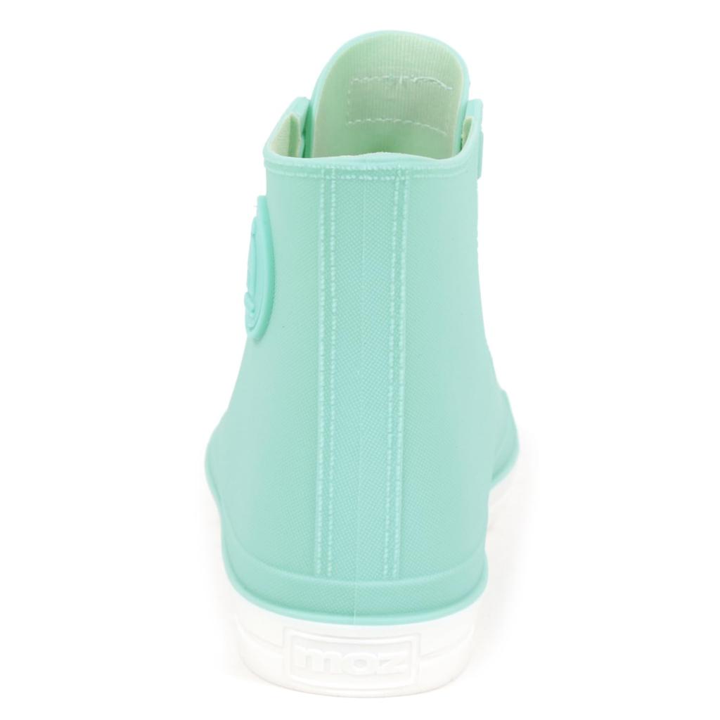 Mozu Rain Rubber TPE with Colorful Ice Cream Size 23cm Shoes, Shoelaces, Eco-Friendly Sneakers, High-Top, Junior/Women's, Insoles, Mint,