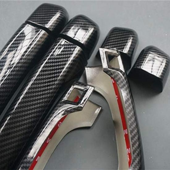 New Door Handle Cover Protector Trim for Honda Accord 10th 2018 2019 2020 2021 2022 (Carbon Fiber Print)
