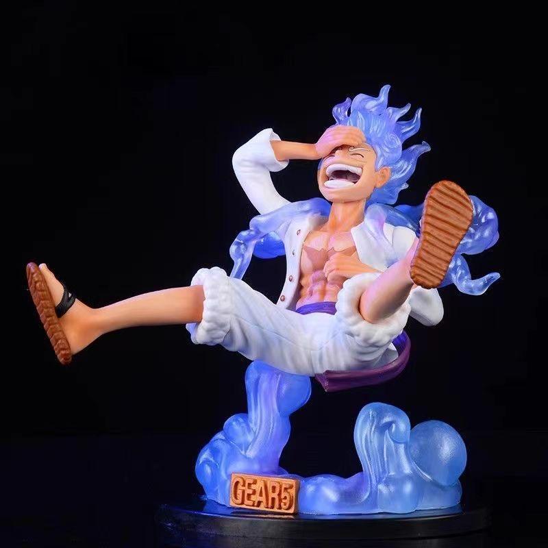 

Аниме One Piece Рисунок Луффи Шестерня 5 Фигурка Бога Солнца Луффи Ника Сменная Голова Может Подсвечиваться ПВХ Модель Кукла Игрушка белый