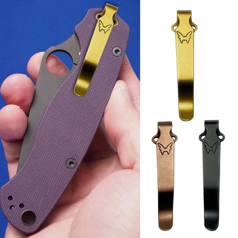 Efficiente Clip a Farfalla in Acciaio Inossidabile con Clip Posteriore per Tasca Deep Carry per Fissaggio Sicuro in Varie Applicazioni