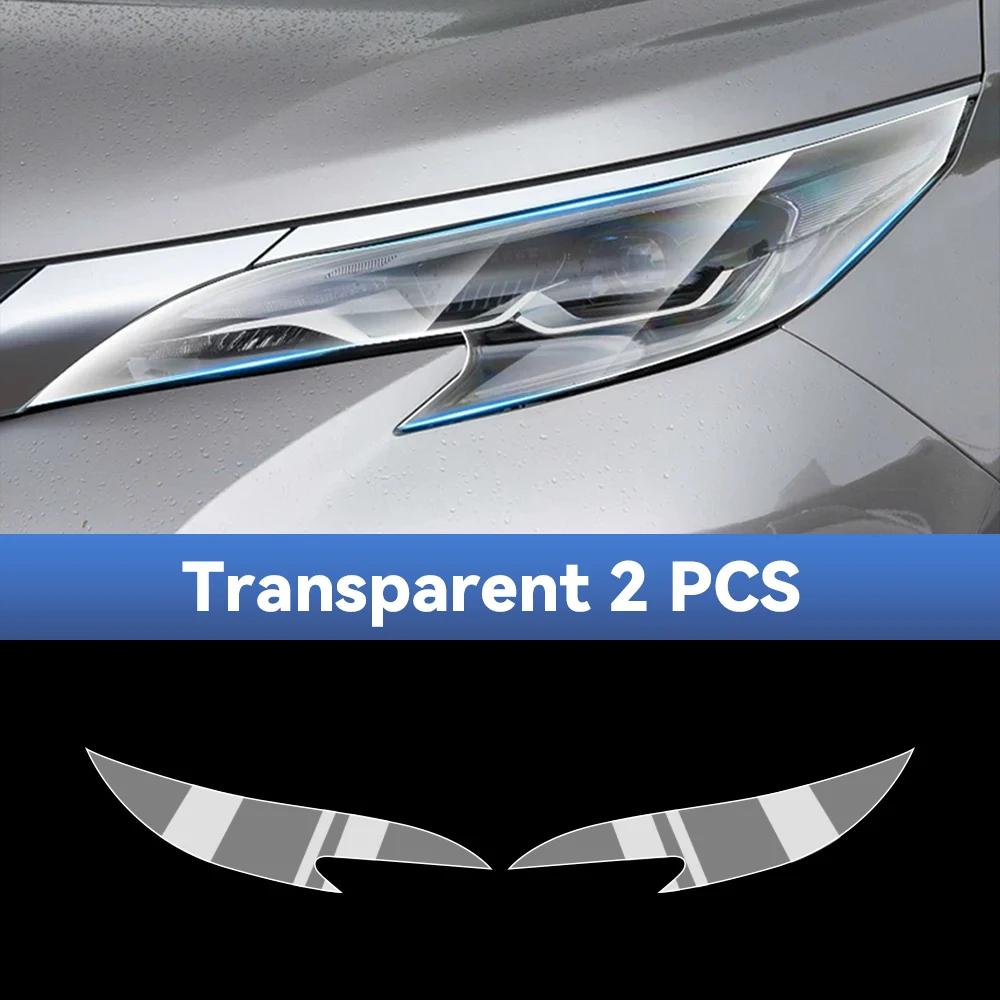 For TOYOTA SIENNA 2024 2025 2026 Car Headlight Protective Film TPU Pre Cut Anti-Scratch Headlight Vinyl Film Accessories