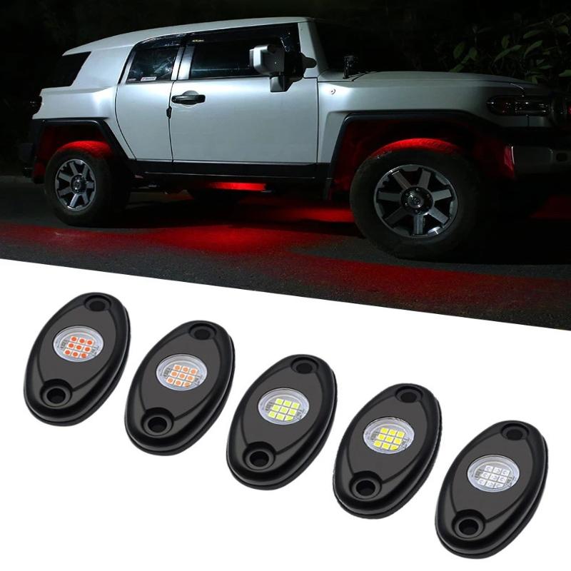 Led Car Led Rock Light Rgb Exterior Atmosphere Light Car Bottom Lamp For Jeep Offroad Truck Atv Utv Underbody Boat Side