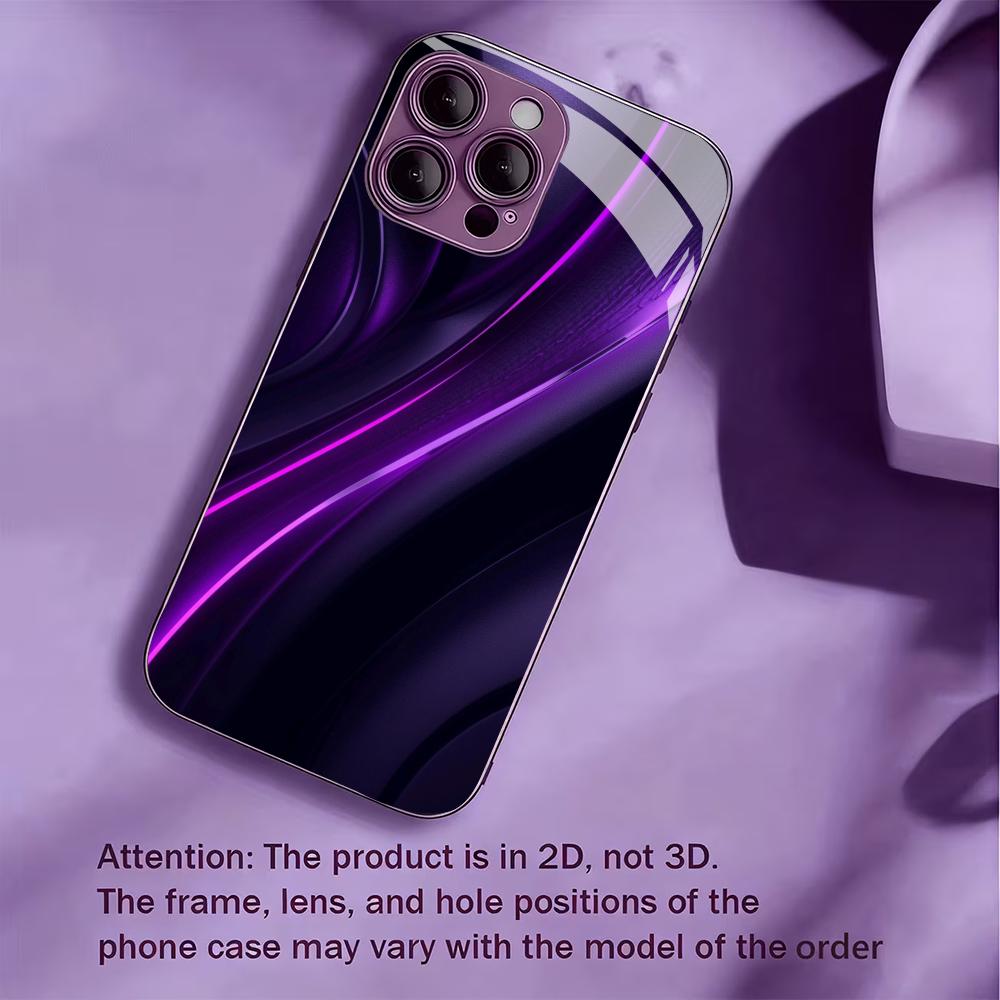 In Vogue New Hot-selling Protective Case Phone Case Metallic Paint Glass PhoneCase for iPhone 17 16 15 14 13 12 11pm Pro Plus