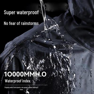Pongee Full-Body Rainproof Raincoat Set for Outdoor Commuting and Labor Protection