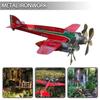 Metal 3D Pinwheels Weather Vane Airplane Wind Spinners Garden Decoration Aircraft Windmill
