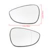 Car Wing Mirror Glass Heated with Backing Plate for Ford Fiesta MK7 2008-2017,Clear Anti-fog Rear View Door Side Mirror Replacement Parts