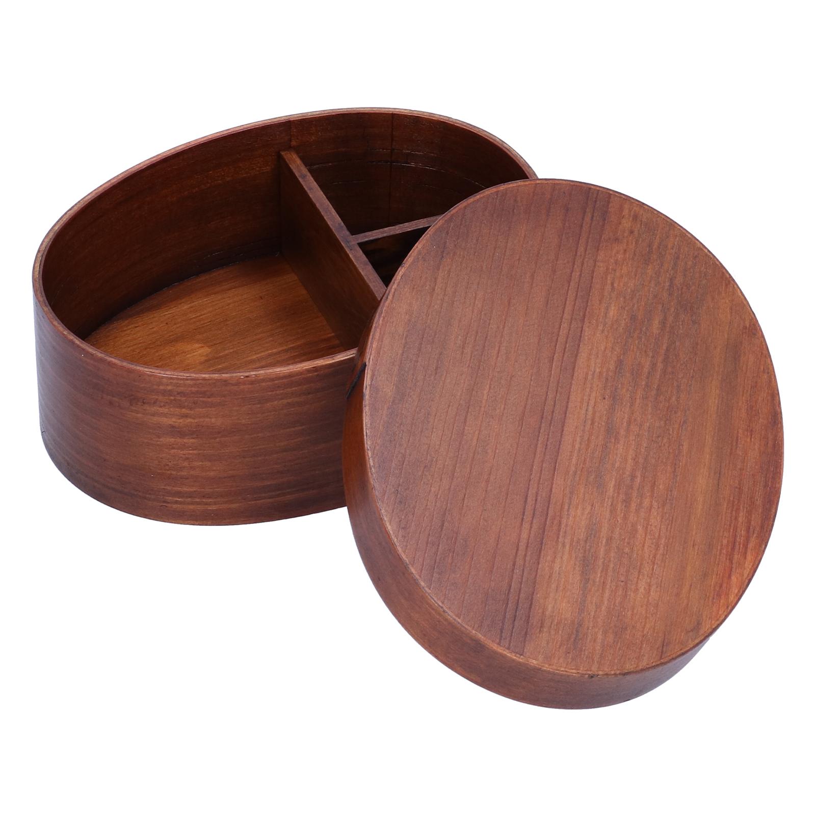 

Овальная форма коробка для бенто деревянная коробка для суши ланч-бокс контейнер для хранения еды для взрослых студентов рабочих