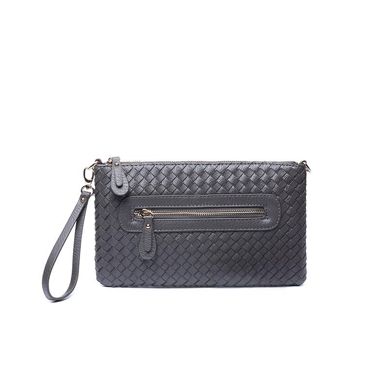 Handgewebte Umhängetasche mit einer Schulter, multifunktionale Handtasche für Geschäftsfrauen, Umschlagtasche