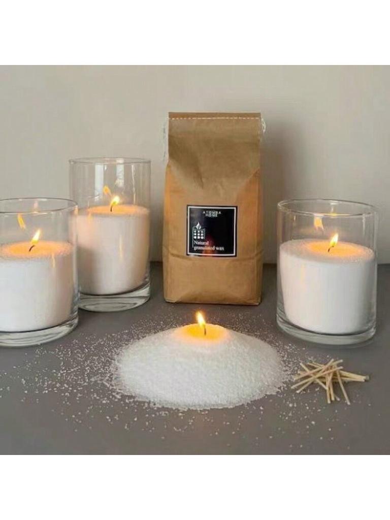 Pearled Candle Sand, 250g Sand Candle, Refillable Candle, Unscented/Odorless, DIY Candle Sand, Pearled Candle Wax, Self Extingui
