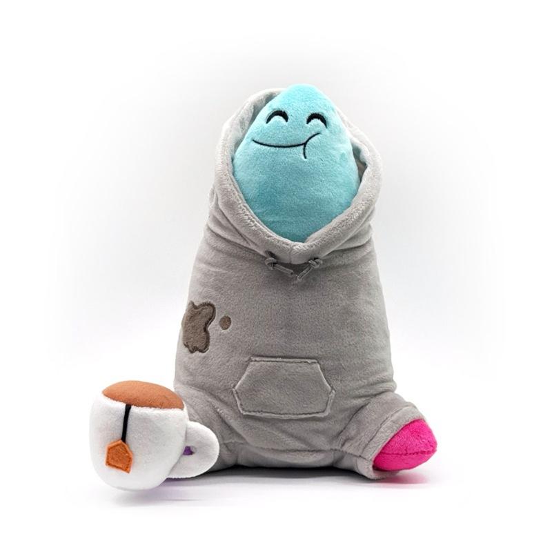 

Land of Boggs Boggo Plush Toy Detachable Tea Cup Hoodie Coffee Stain Soft Stuffed Animal Cute Cartoon Kids Gift Collectible