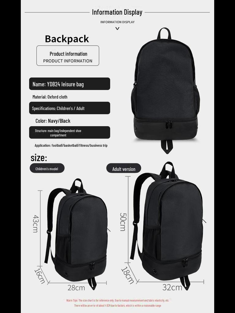 Men's Large Casual Backpack - Outdoor, Double-Duty, Logo Print, Laptop/Travel/School Bag