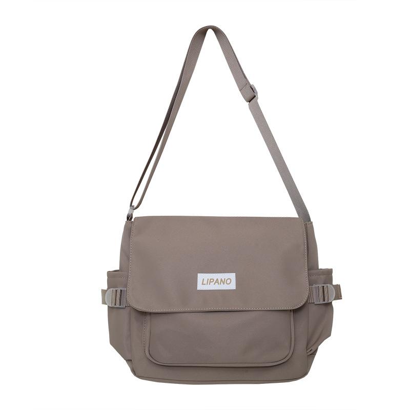 Ins College Student Messenger Bag Class Casual Backpack Shoulder Bag, Japanese Bag Female Harajuku Retro Mailman Bag Male