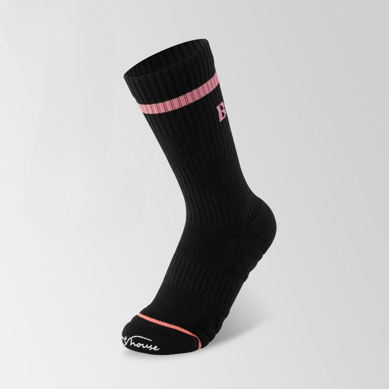 Female Spring and Autumn Thin Style Breathable Deodorizing Towel Bottom Running Socks