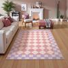 Living Room Carpet Big Size Machine Washable Foldable Floor Mat Children's Bedroom Bedside Rug Colorful Checkerboard Style Rugs