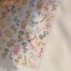 Nail Accessories Chinese New Year Nail Sticker 3D Pearl Bow Snake Nail Decoration  Lady/Girls