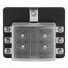 Fuse Holder PBT Box 6 Way Block Board with LED Indicator for Car Marine Boat Yatch