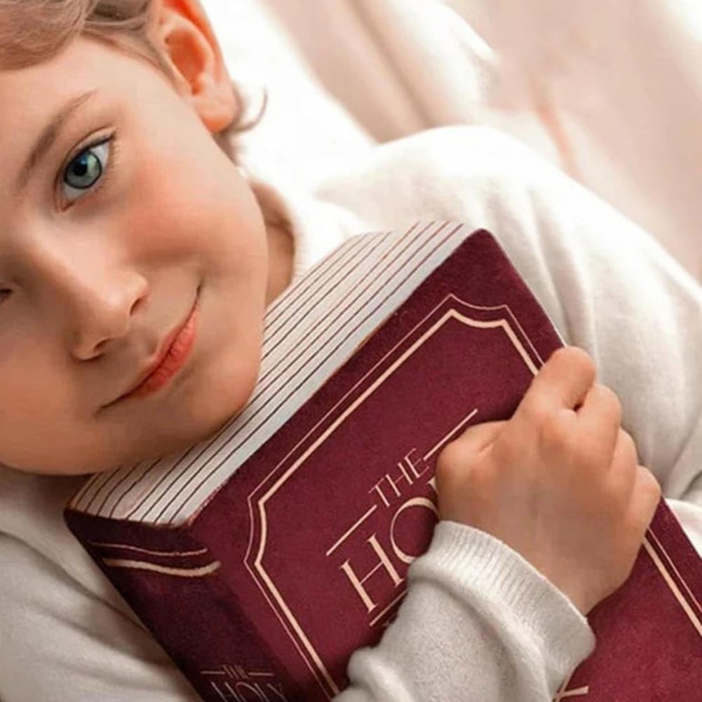 Bible Verse Pillow Faith Plush Pillow Christian Home Accent Realistic Bible Pillow Book Plush Throw Cushion Wear Resistant Sofa